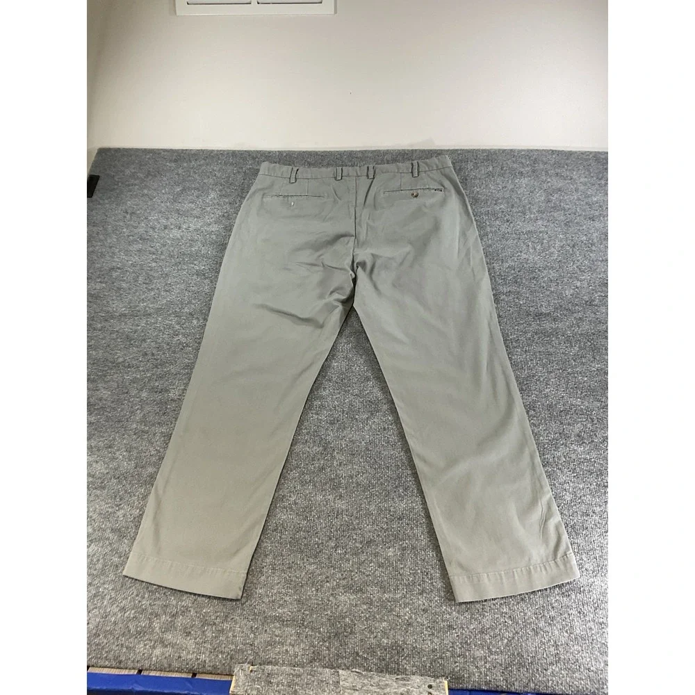 Polo Ralph Lauren Stretch Straight Fit Chino Pants Mens 38x30 Gray Flat Front Ca
